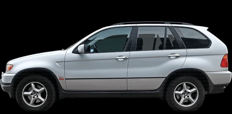 BMW X5 E53 1999–2006, profil lateral
