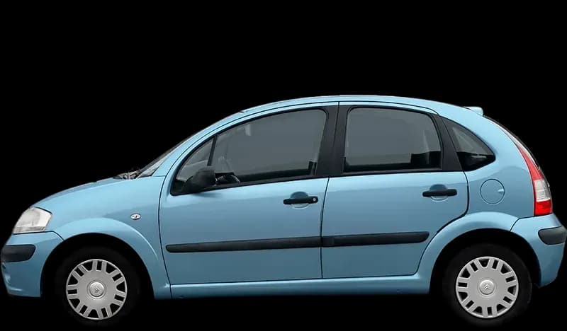Citroën C2 / C3 2002–2006, profil lateral