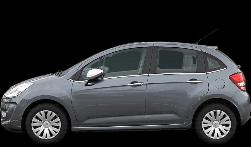 Citroën C3 2009–2016, profil lateral