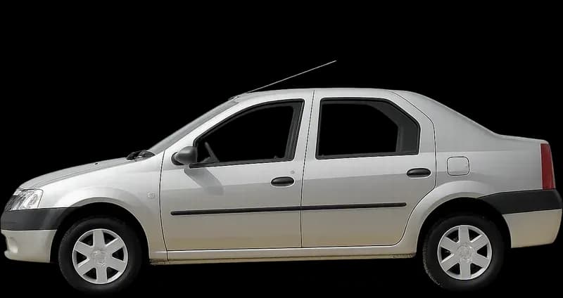 Dacia Logan 1 2004–2008, profil lateral