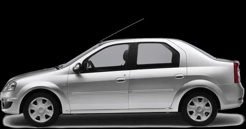 Dacia Logan 1 2008–2012, profil lateral