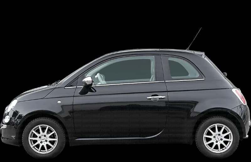 Fiat 500 2007–2015, profil lateral