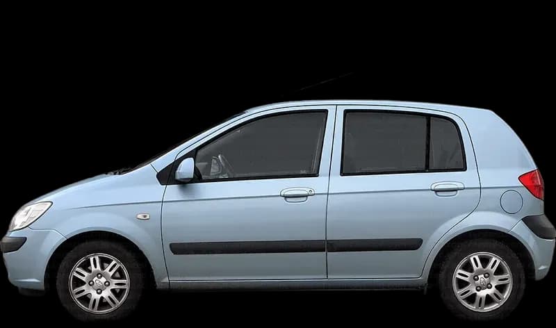 Hyundai Getz 2004–2006, profil lateral