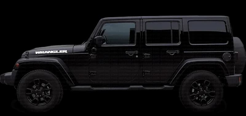 Jeep Wrangler Unlimited 2007–2013, profil lateral