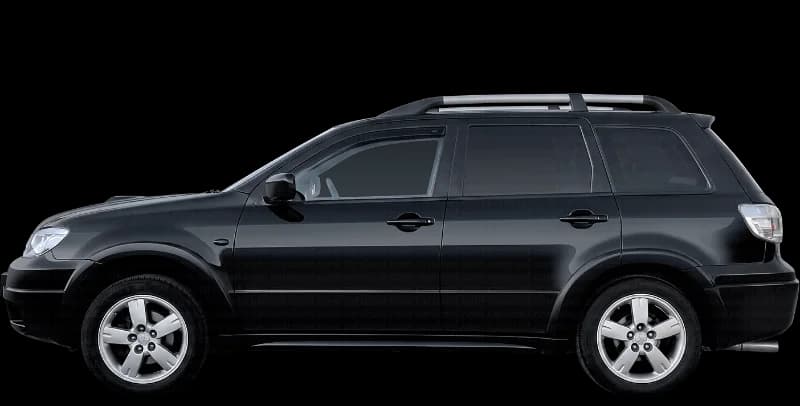 Mitsubishi Outlander I 2001–2006, profil lateral