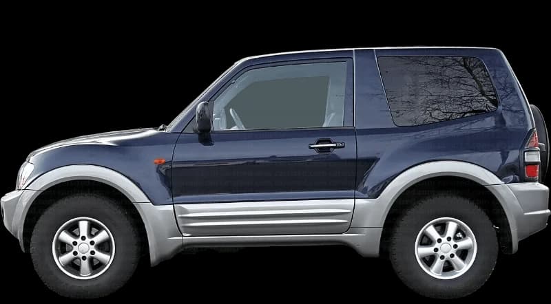 Mitsubishi Pajero III 1999–2006, profil lateral