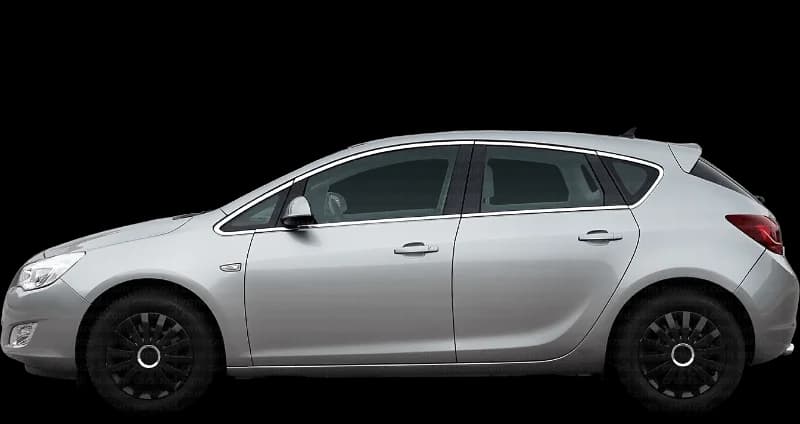 Opel Astra J 2009–2015, profil lateral