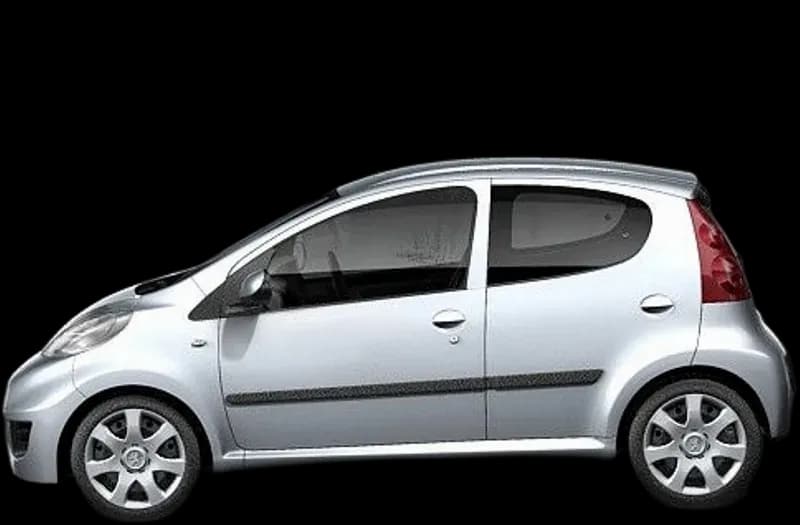 Peugeot 107 2005–2014, profil lateral