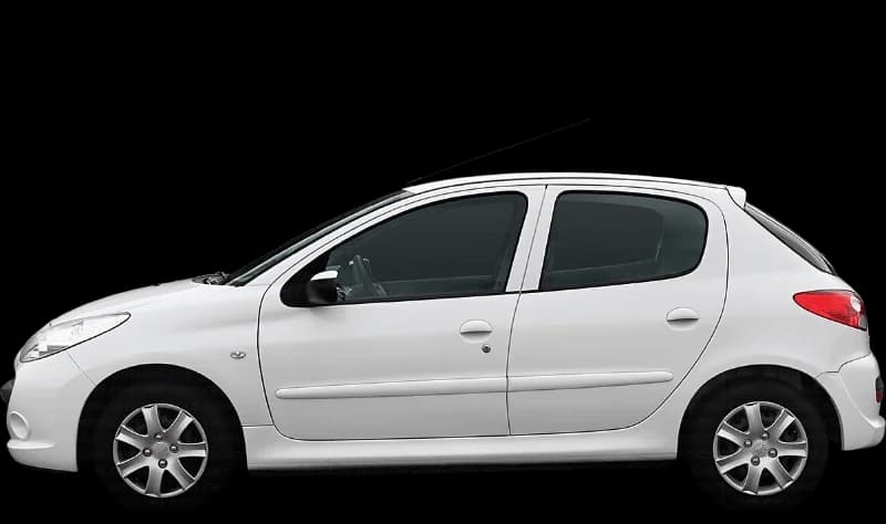 Peugeot 206+ 2001–2008, profil lateral