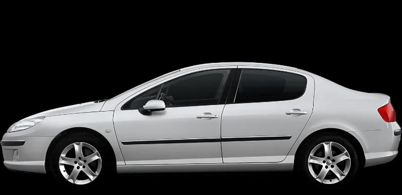 Peugeot 407 2004–2011, profil lateral