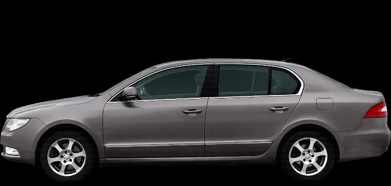 Škoda Superb 2 2008–2015, profil lateral