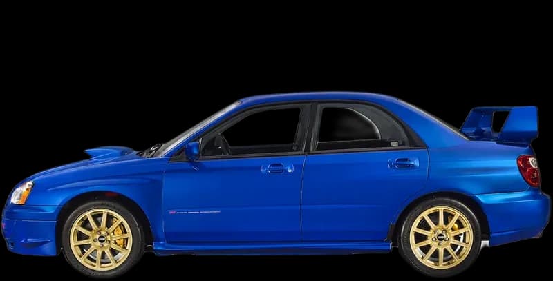 Subaru Impreza WRX 2002–2004, profil lateral