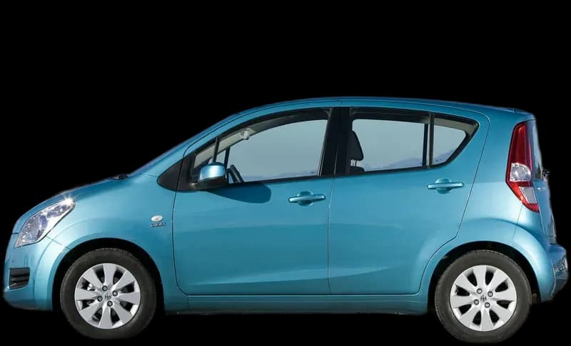 Suzuki Splash 2008–2015, profil lateral