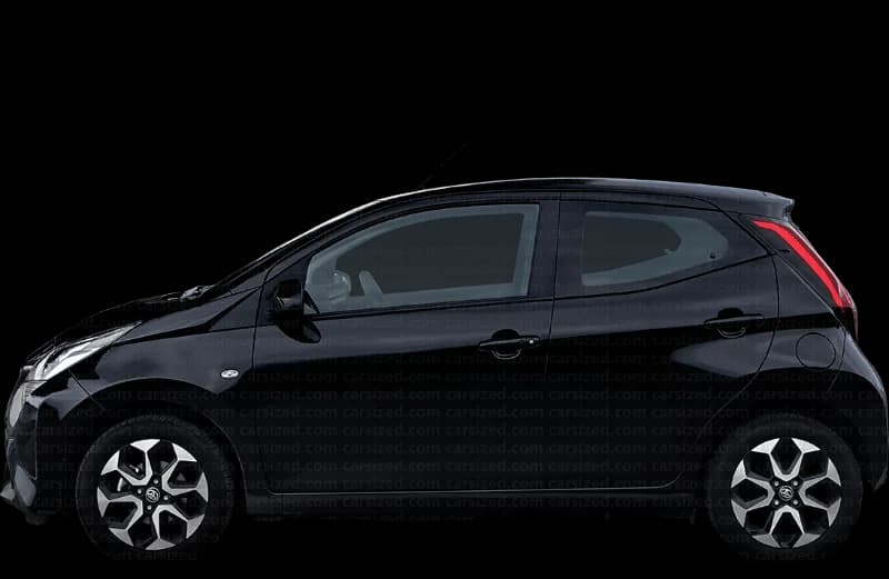 Toyota Aygo 2014–2022, profil lateral