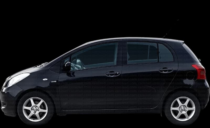 Toyota Yaris P9 2005–2011, profil lateral