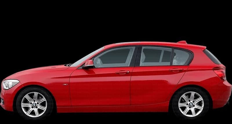 BMW Seria 1 2012–2017, profil lateral
