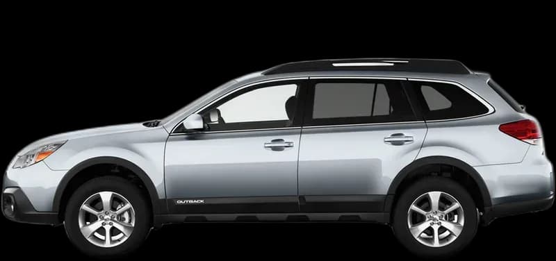Subaru Outback 2009–2014, profil lateral