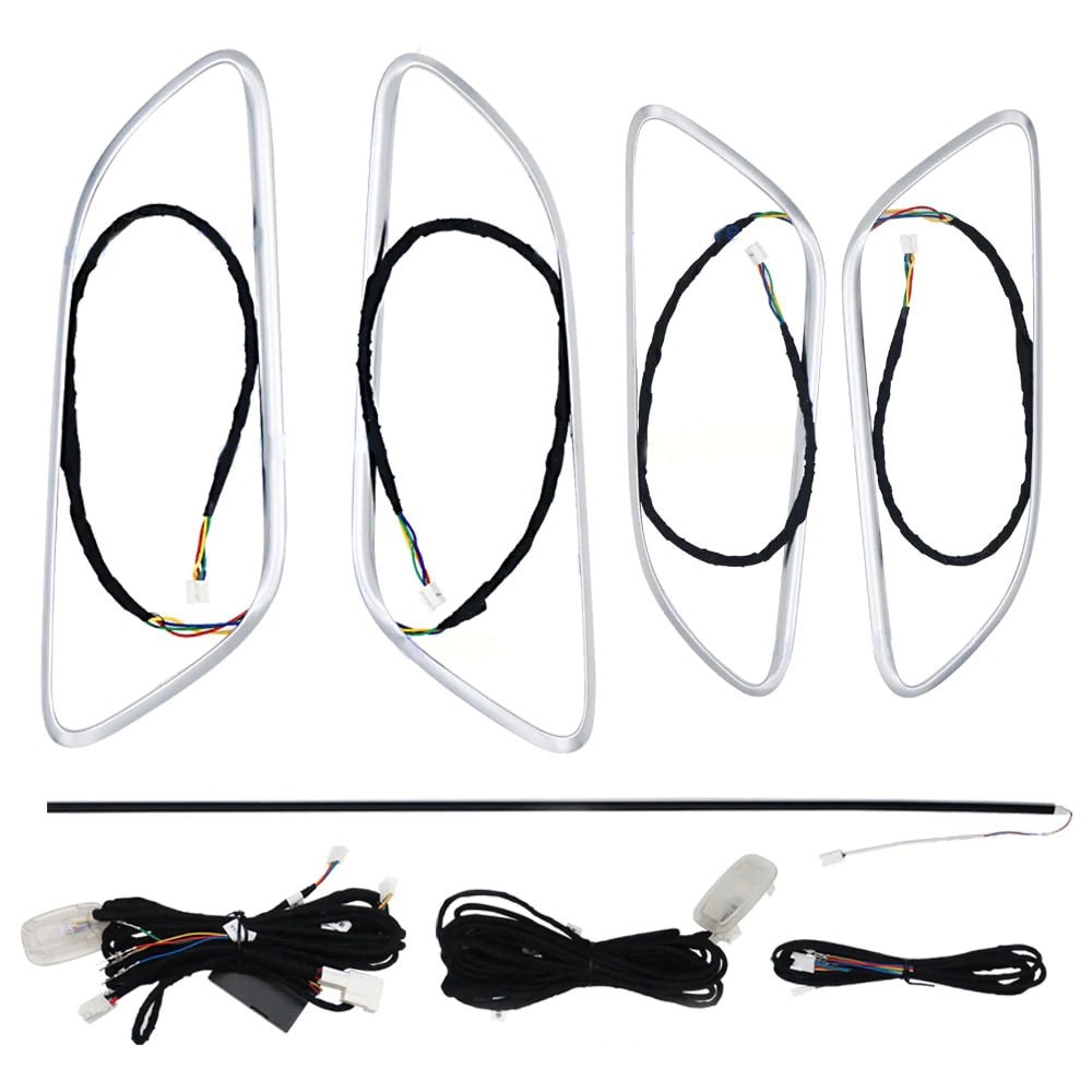 Pachet Lumini Ambientale RGB pentru MANERE compatibil Mercedes Benz A Class CLA GLA 2012-2020
