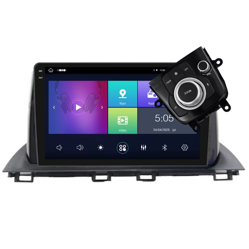Navigatie PilotOn Mazda 3 2013-2018 + Joystick 2K 4GB 64GB 8 CORE