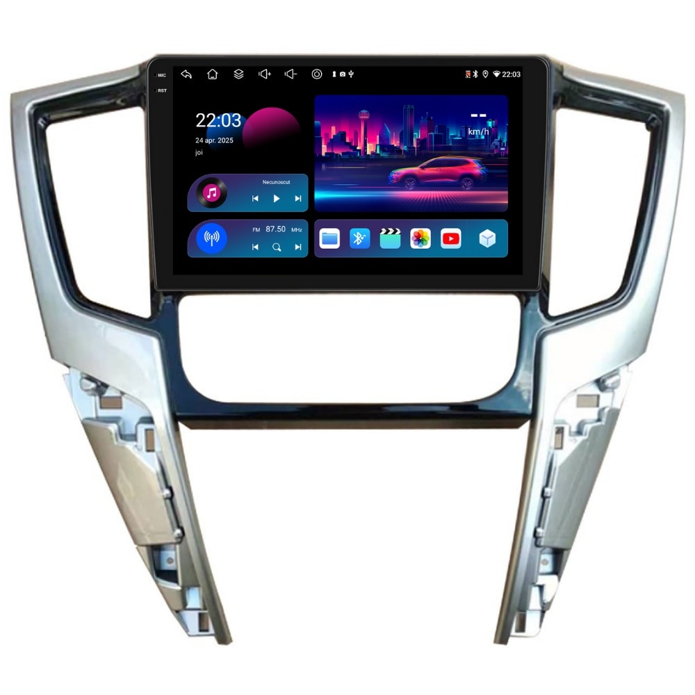 Navigatie PilotOn Mitsubishi L200 Triton 2019-2022 9 inch 4GB 64GB 8CORE