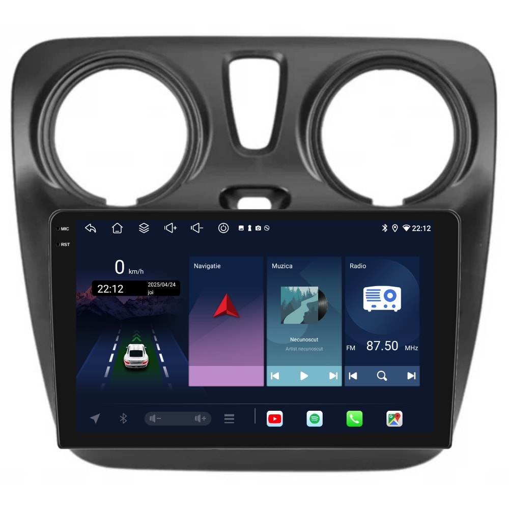 Navigatie PilotOn Dacia Dokker 2012-2020 9 inch 4GB 64GB 8 CORE