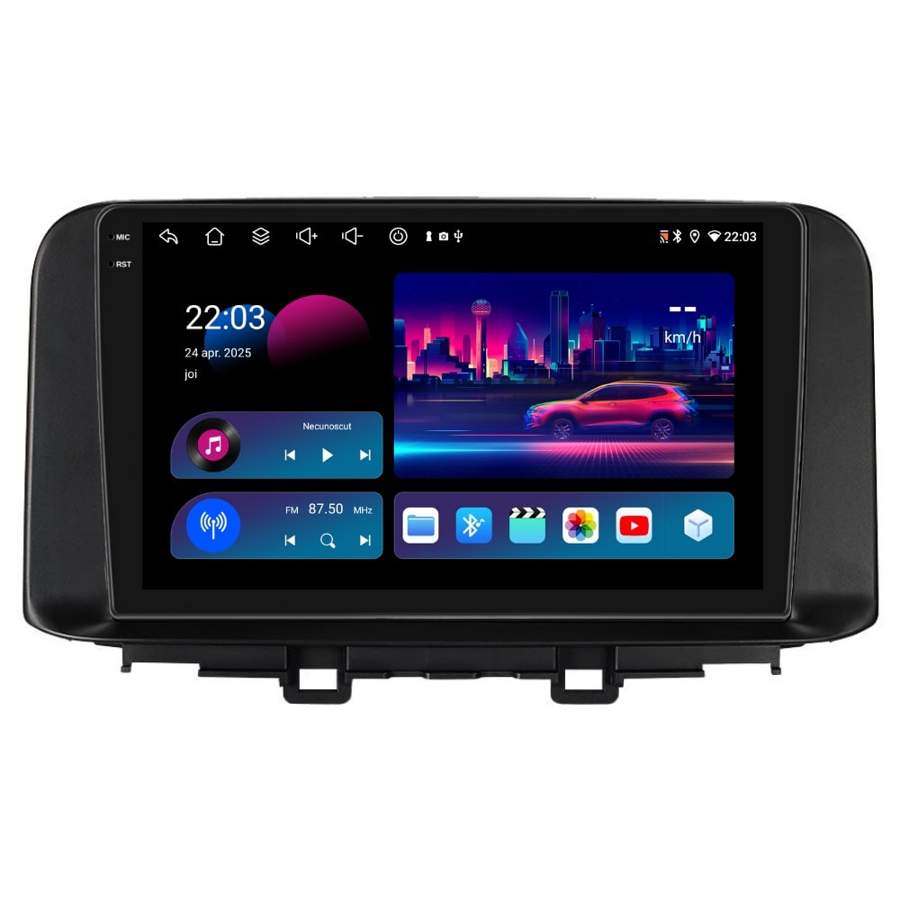 Navigatie PilotOn Hyundai Kona 2017-2023 10 inch 4GB 64GB 8CORE