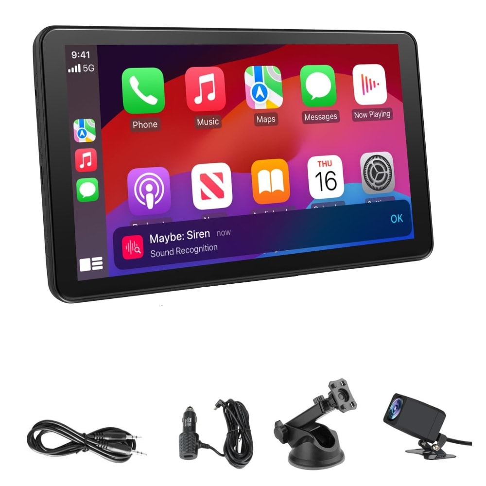 Player Carplay si Android Auto Universal 9 inch + camera marsarier