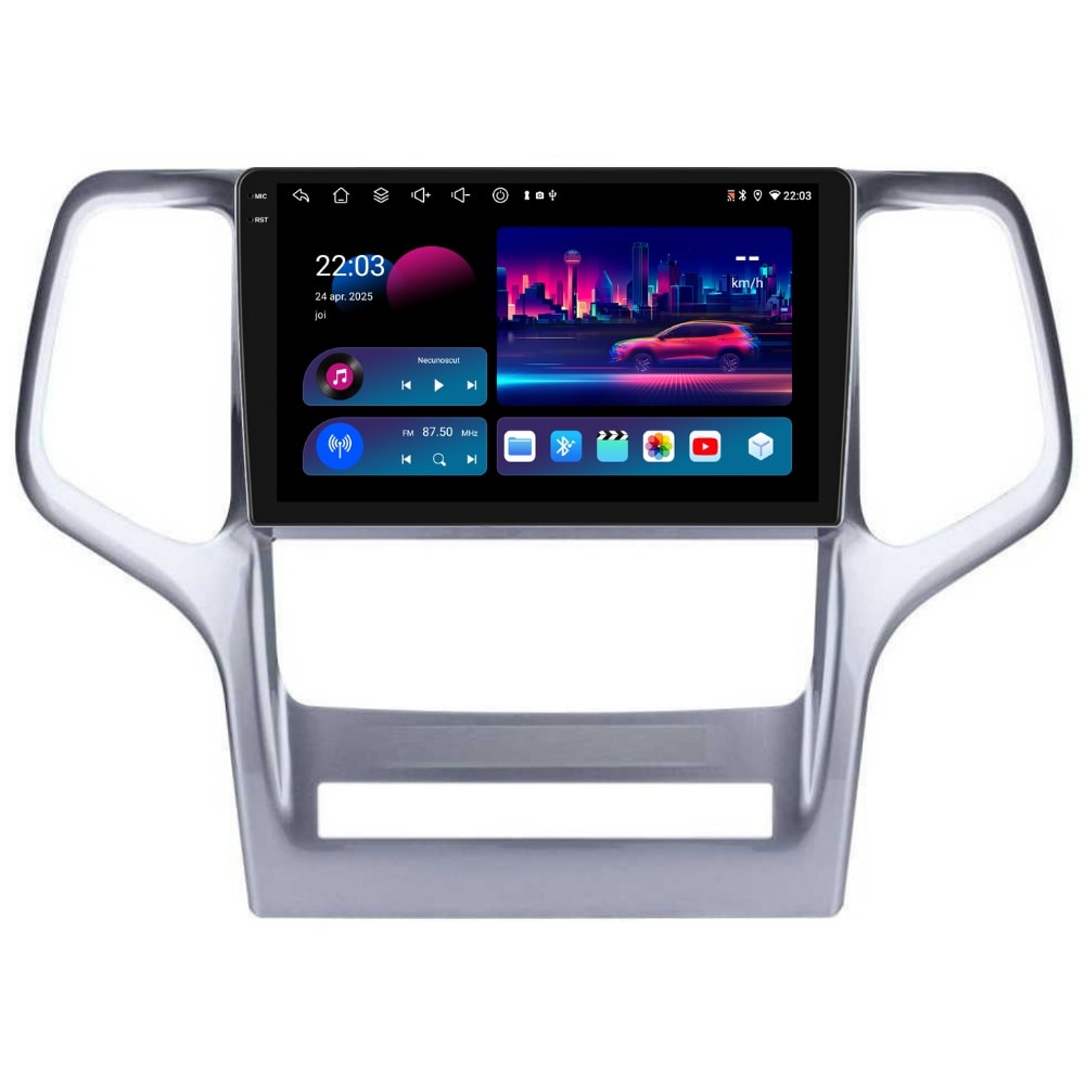 Navigatie PilotOn Jeep Grand Cherokee WK2 2011-2013 9 inch 4GB 64GB 8CORE