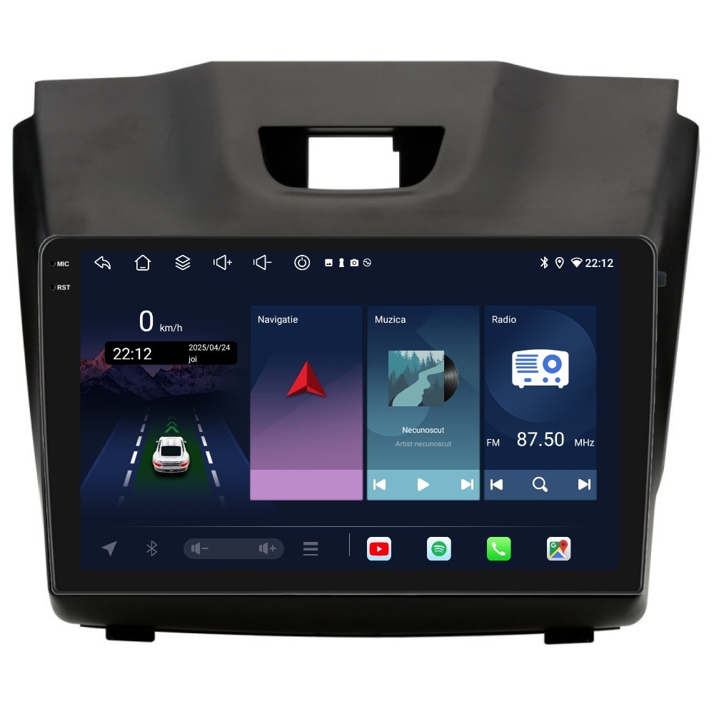 Navigatie PilotOn Isuzu D-Max 2012-2020 9 inch 4GB 64GB 8 CORE
